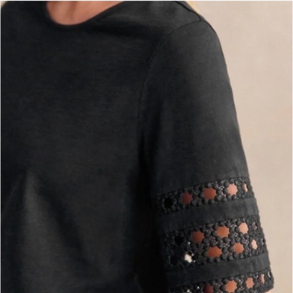 Sezane Hortense Shirt in Black L NWT - Picture 2 of 8